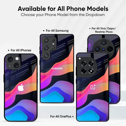 Colorful Fluid Glass Case