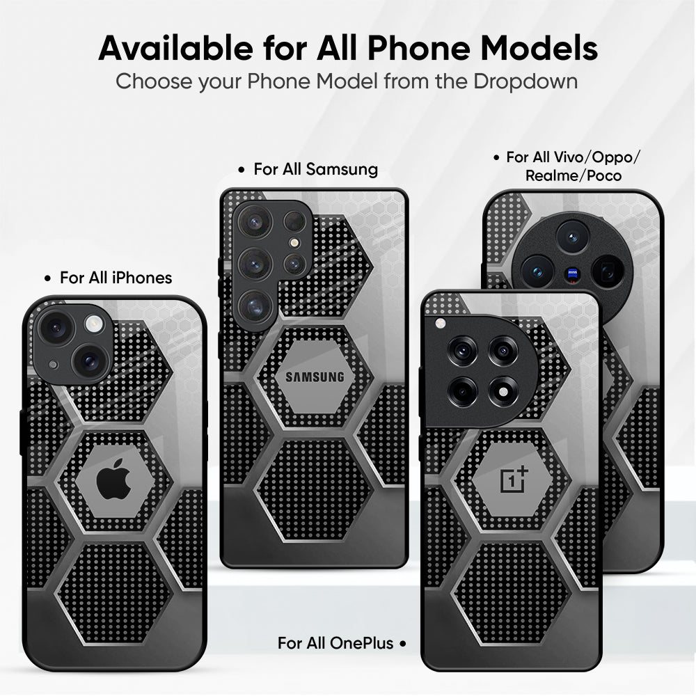 Hexagon Style Glass Case