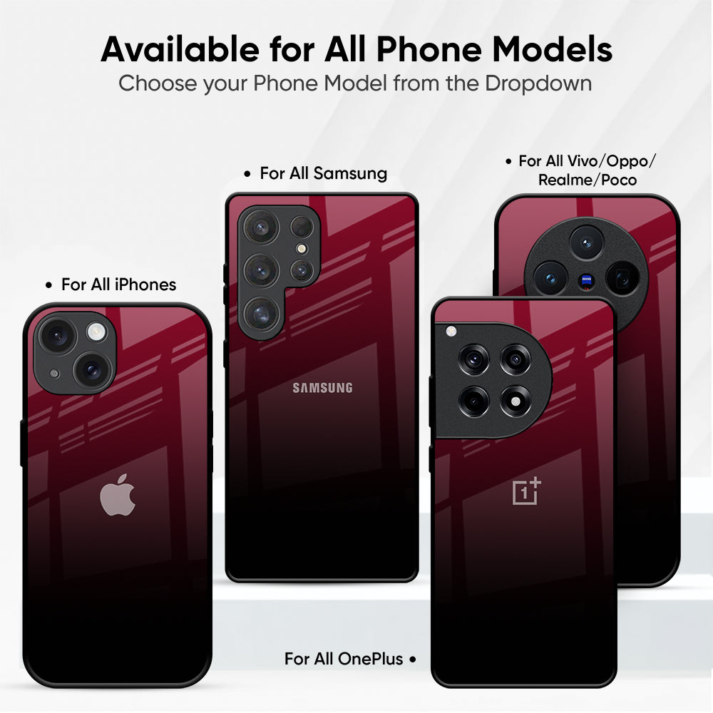 Wine Red Glass Case
