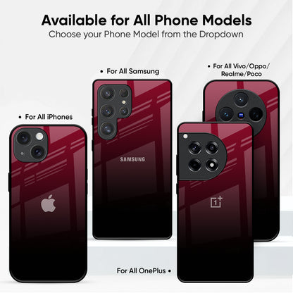 Wine Red Glass Case