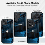 Polygonal Blue Box Glass Case