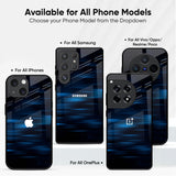 Blue Rough Abstract Glass Case