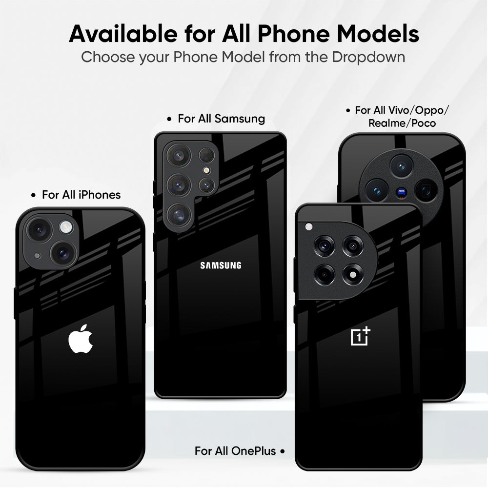 Jet Black Glass Case