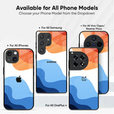 Wavy Color Pattern Glass Case