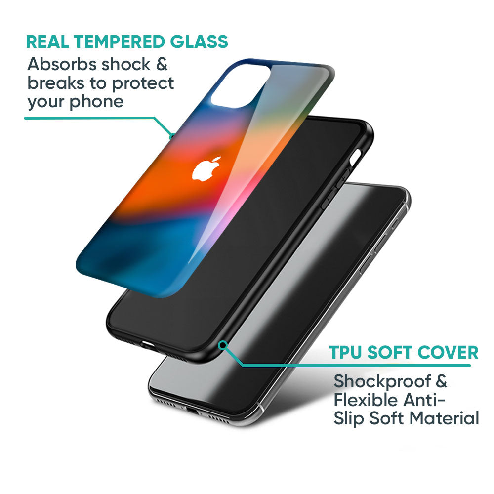 Fiery Orange Glass Case for iPhone 16 Pro Max