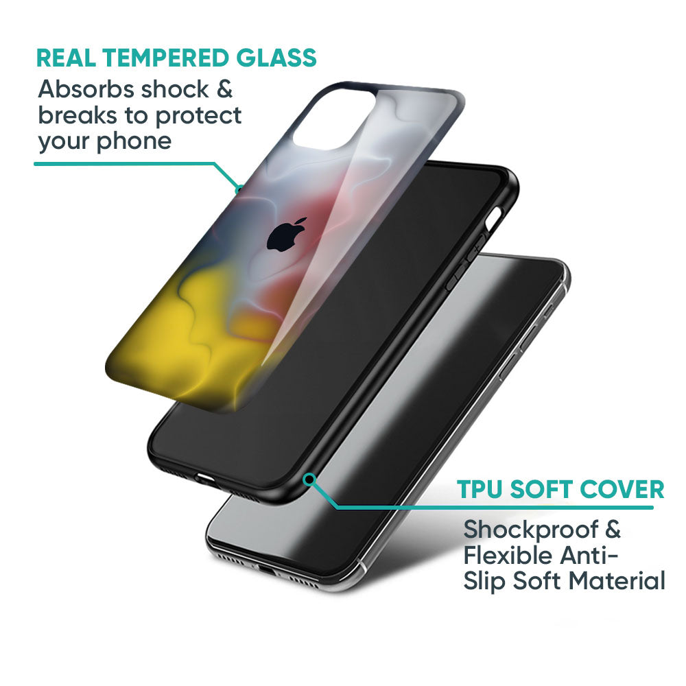 Colorful Smoke Glass Case for iPhone 16 Pro Max