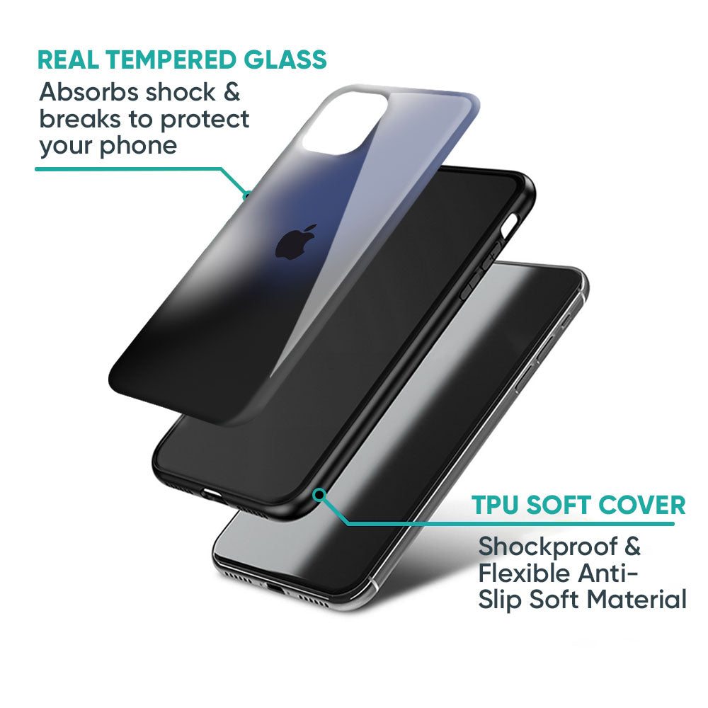 Black Tourmaline Glass Case for iPhone 16 Pro Max