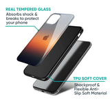 Aesthetic Orange Glass Case for iPhone 16 Plus
