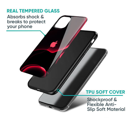Red Thunder Glass Case for iPhone 16 Pro Max