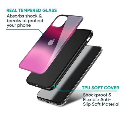 Pink Burn Gradient Glass Case for iPhone 16 Pro Max