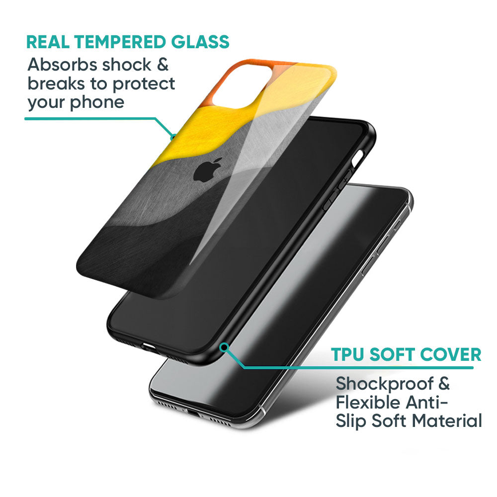Dusty Color Waves Glass Case for iPhone 16 Pro Max