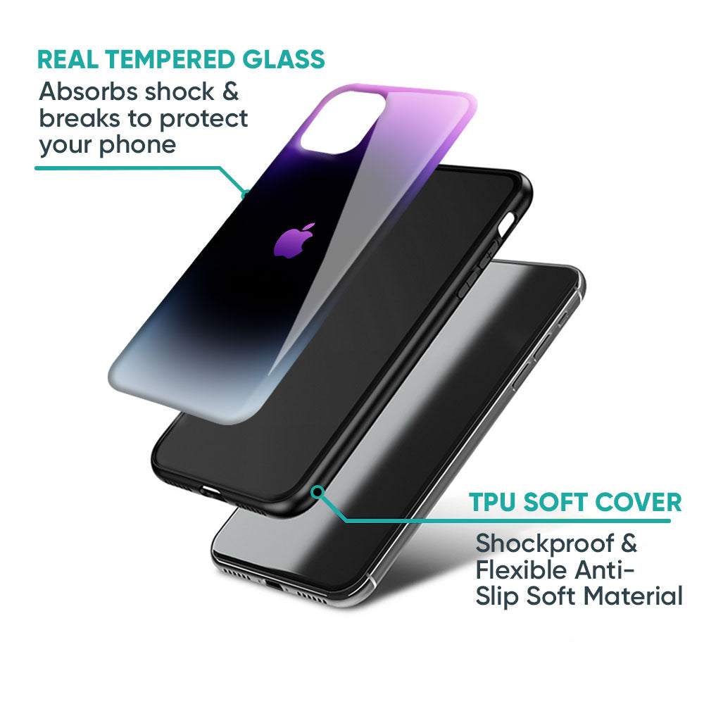 Purple Fusion Glass Case for iPhone 16 Pro Max