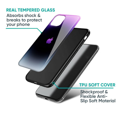 Purple Fusion Glass Case for iPhone 16 Plus