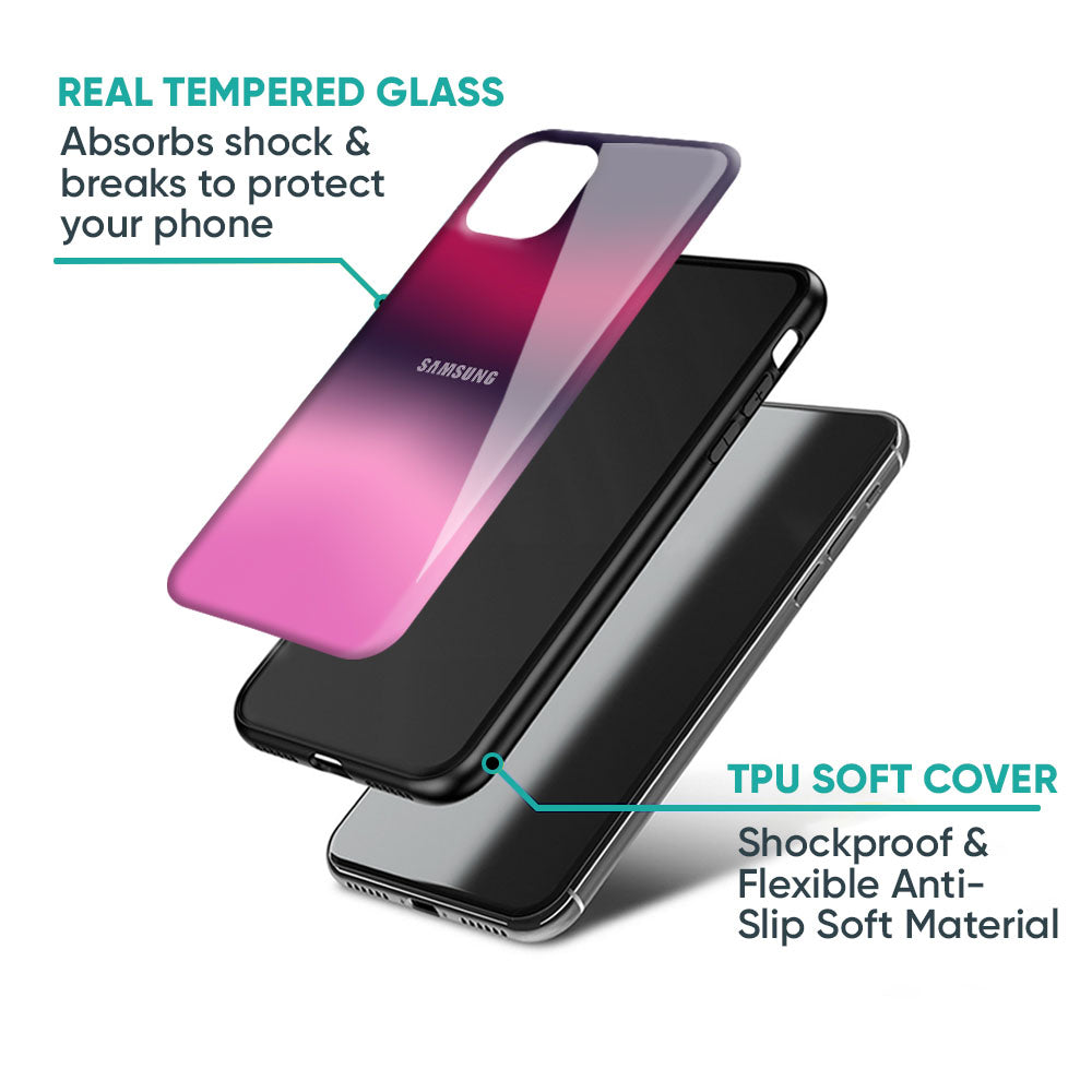 Pink Burn Gradient Glass Case for Samsung Galaxy M35 5G
