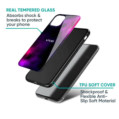 Pink Galaxy Glass Case for IQOO 13 5G