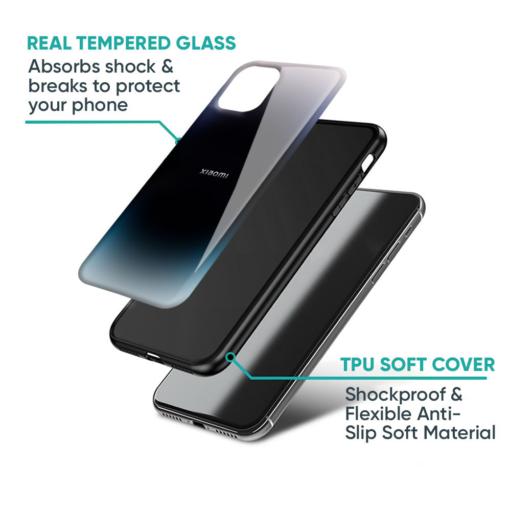 Black Obsidian Glass Case for Redmi Note 14 5G