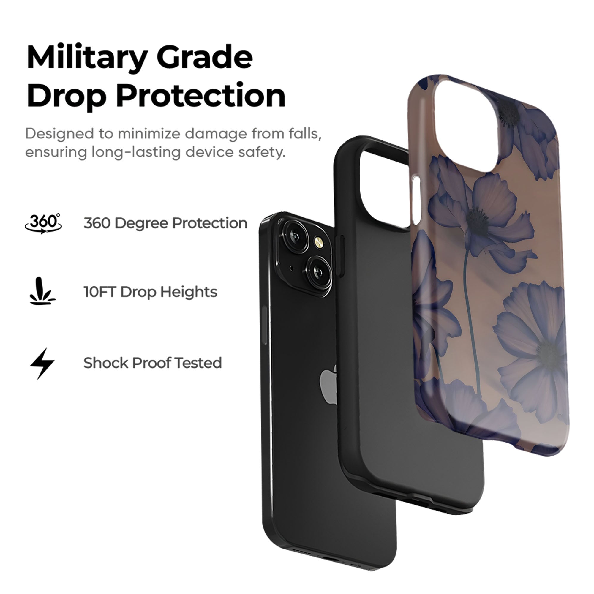 Blue Petal Haze Tough Case