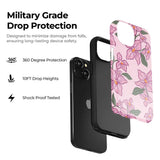 Pink Lily Floral Tough Case