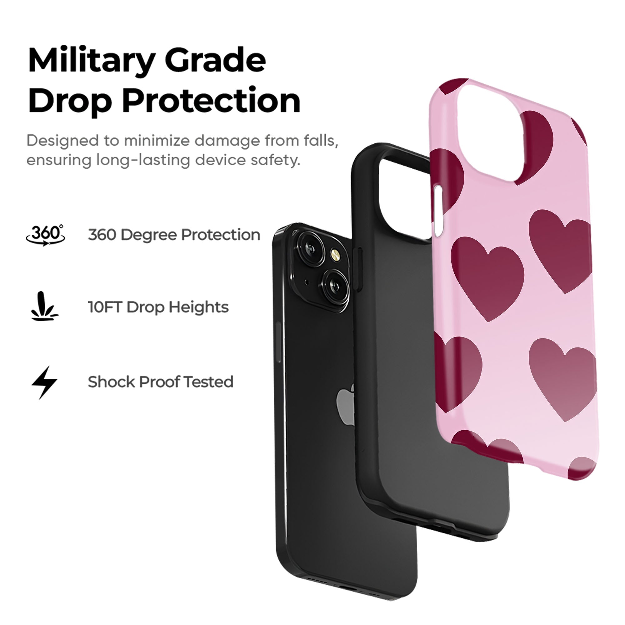 Bold Pink Hearts