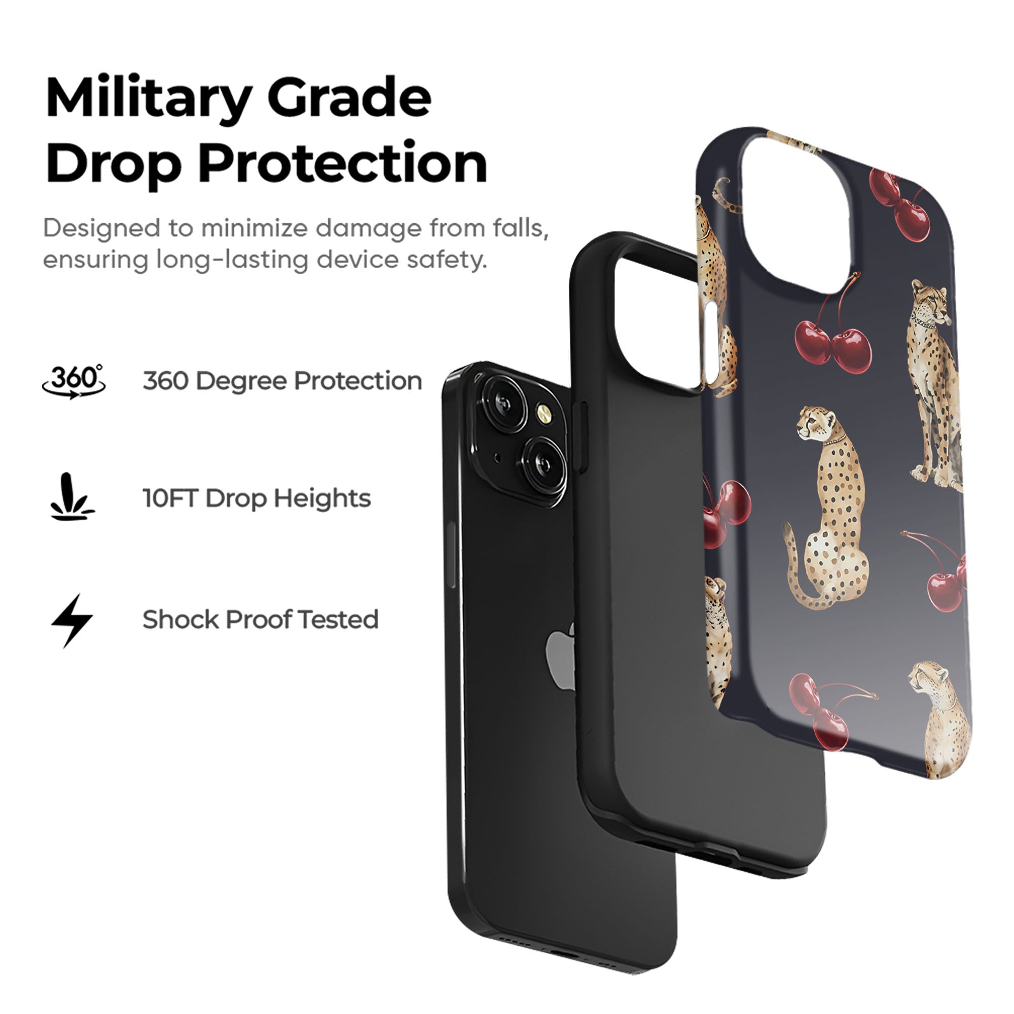 Cheetah Cherry Tough Case