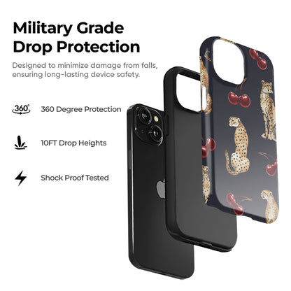 Cheetah Cherry Tough Case