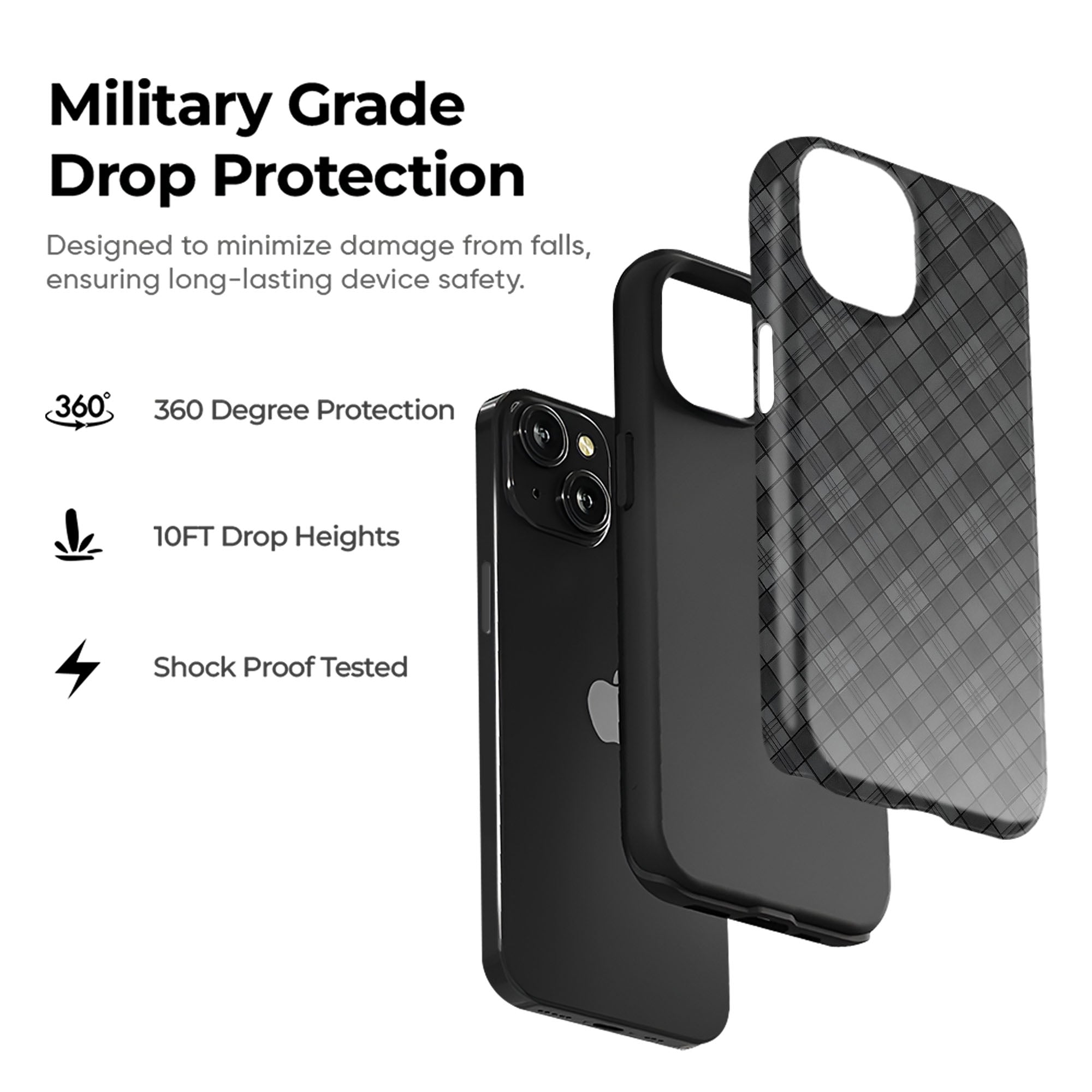 Smoky Monochrome Tough Case
