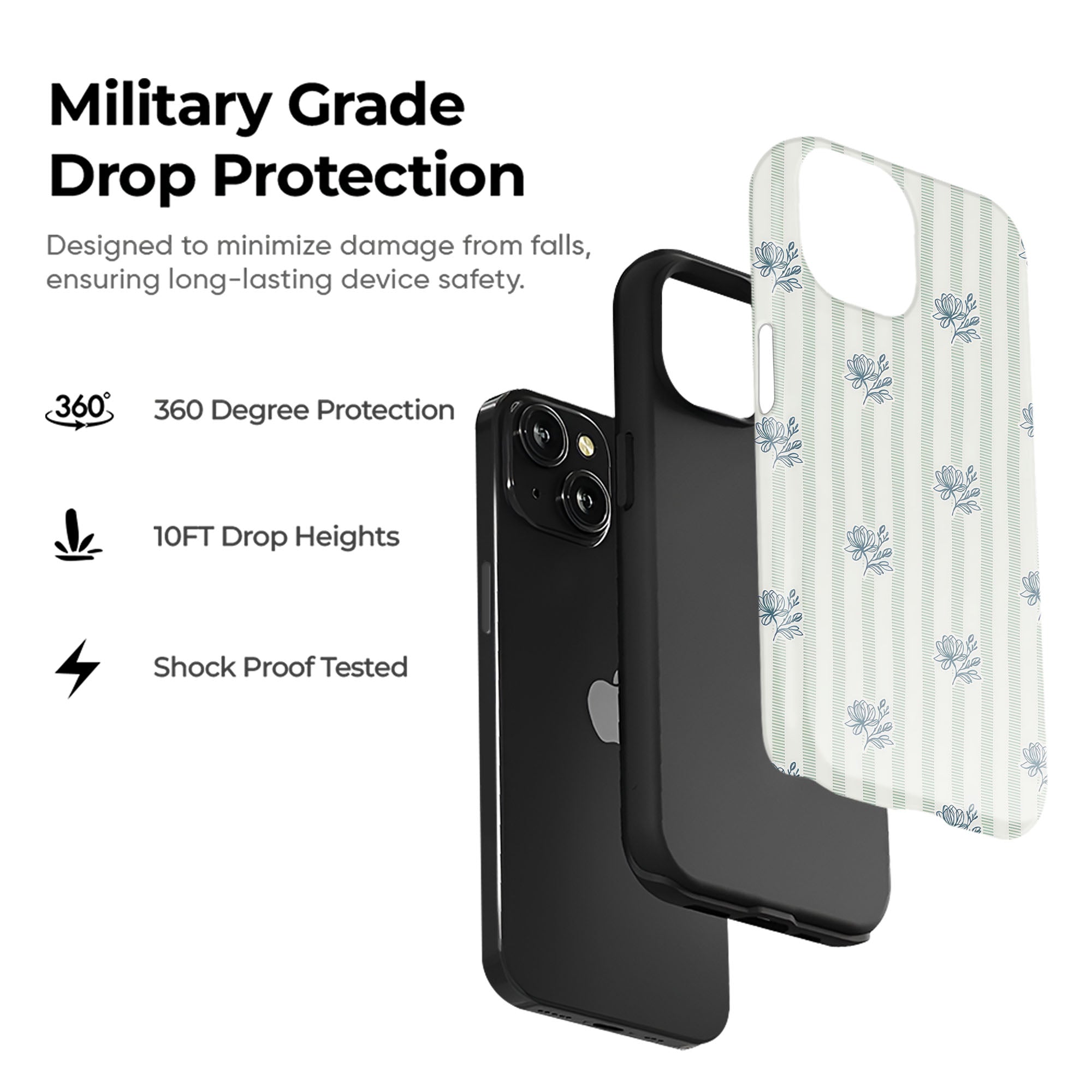 Ditsy Stripe Tough Case