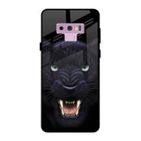 Angry Black Leopard Samsung Galaxy Note 9 Glass Back Cover Online