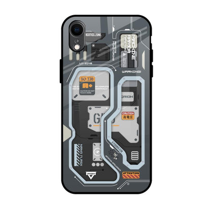 Retro Futuristic iPhone XR Glass Back Cover Online
