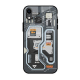 Retro Futuristic iPhone XR Glass Back Cover Online