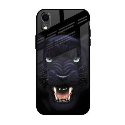 Angry Black Leopard iPhone XR Glass Back Cover Online