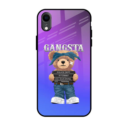 Gangsta Bear iPhone XR Glass Back Cover Online