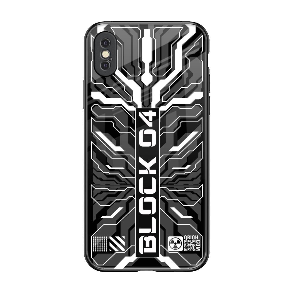 Monochrome Magic iPhone XS Glass Back Cover Online