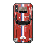 Racing Vintage iPhone XS Glass Back Cover Online