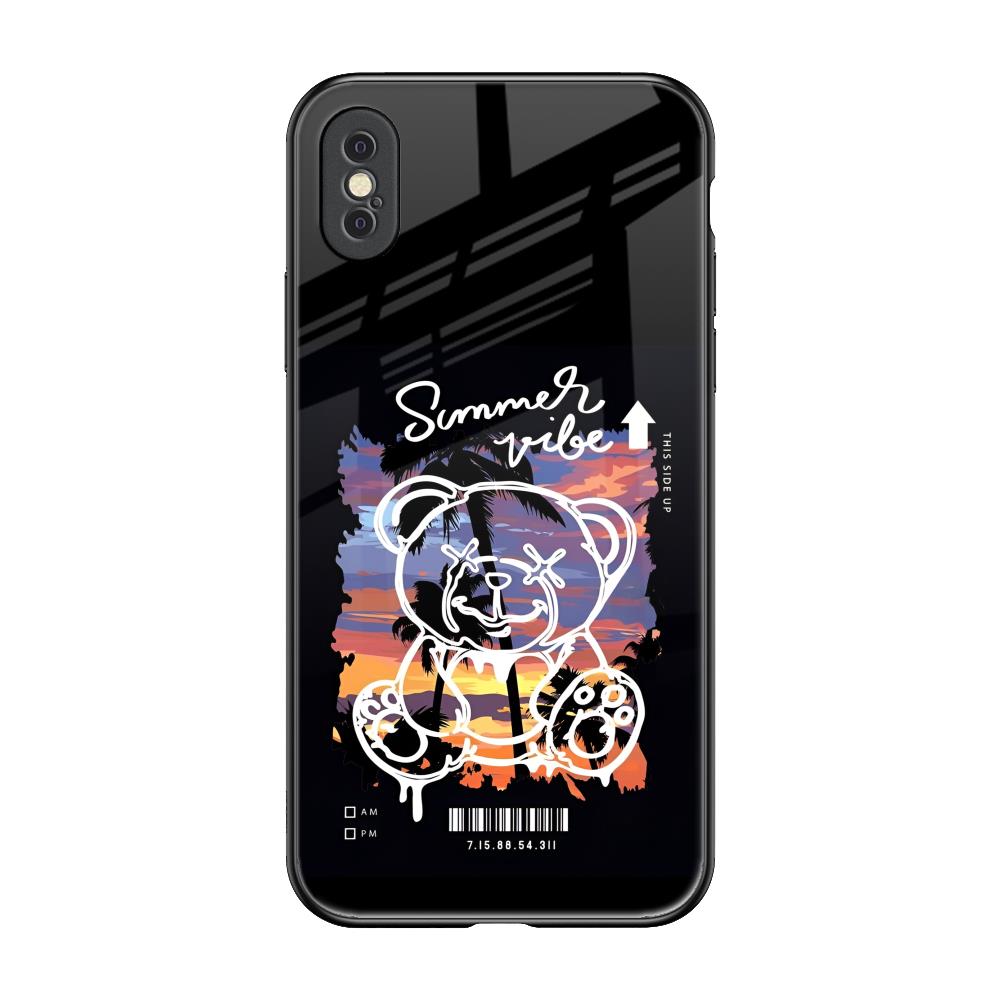 Summer Vibe iPhone XS Glass Back Cover Online
