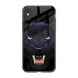 Angry Black Leopard iPhone XS Max Glass Back Cover Online