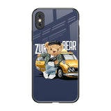 Adventurous Bear iPhone XS Max Glass Back Cover Online