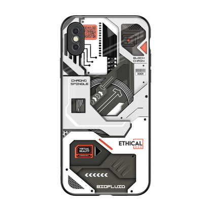 Explore Circuit iPhone XS Max Glass Back Cover Online