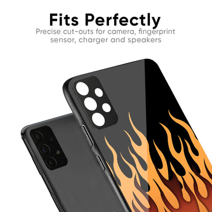 Fire Flame Glass Case for Samsung Galaxy M56 5G