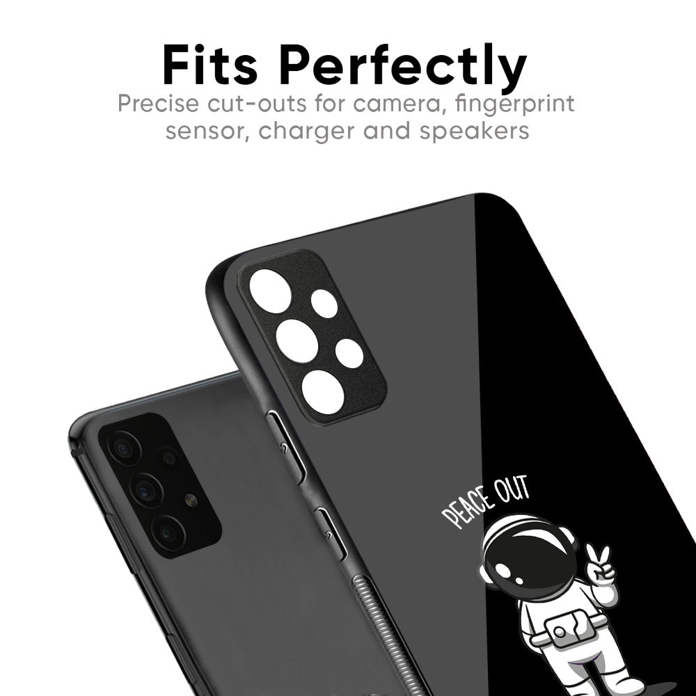 Peace Out Astro Glass Case for Samsung Galaxy M56 5G