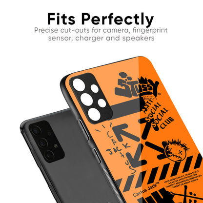 Anti Social Club Glass Case for Samsung Galaxy M56 5G