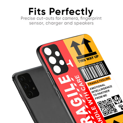 Handle With Care Glass Case for Samsung Galaxy M56 5G