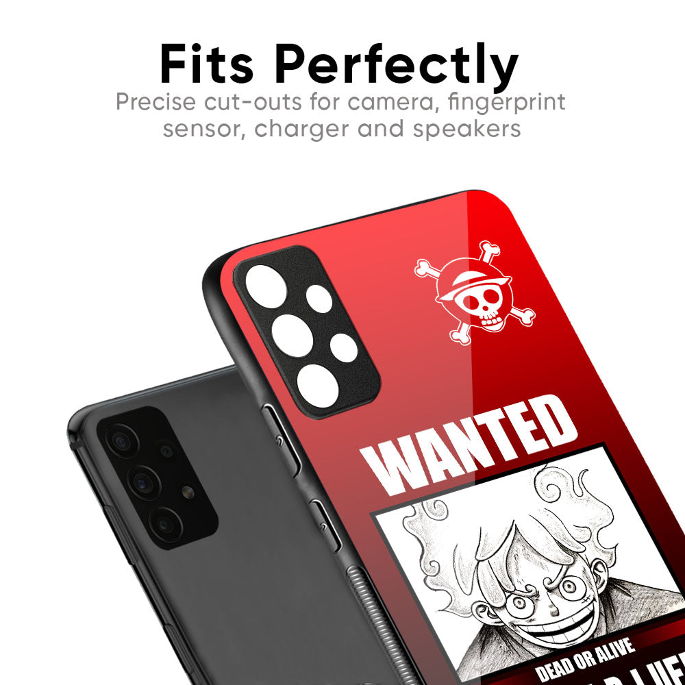 Luffy Wanted Glass Case for Samsung Galaxy M56 5G
