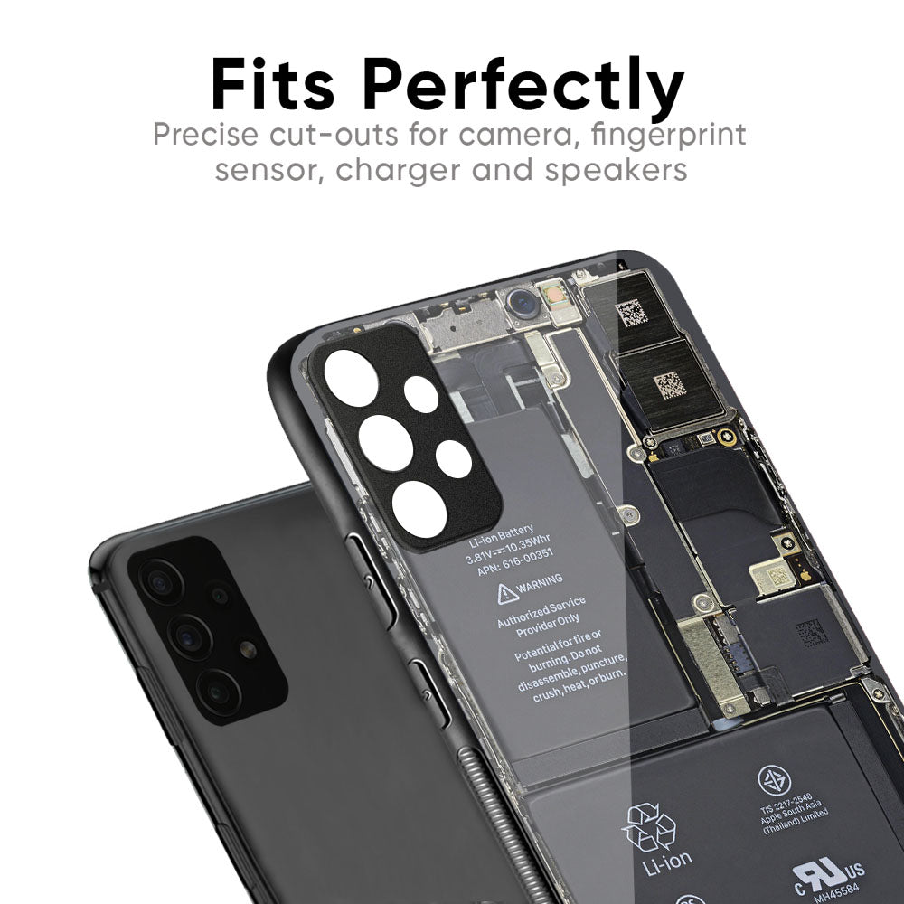 Skeleton Inside Glass Case for Samsung Galaxy M56 5G