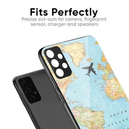 Travel Map Glass Case for Samsung Galaxy A57 5G