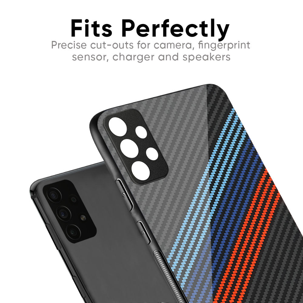 Carbon Inspired Glass Case for Samsung Galaxy M56 5G