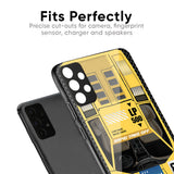 Yellow Racing Car Glass Case for iQOO 15R 5G