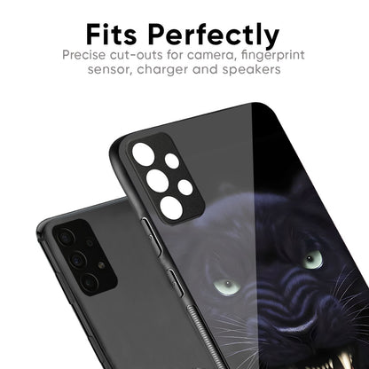 Angry Black Tiger Glass Case for Samsung Galaxy M56 5G