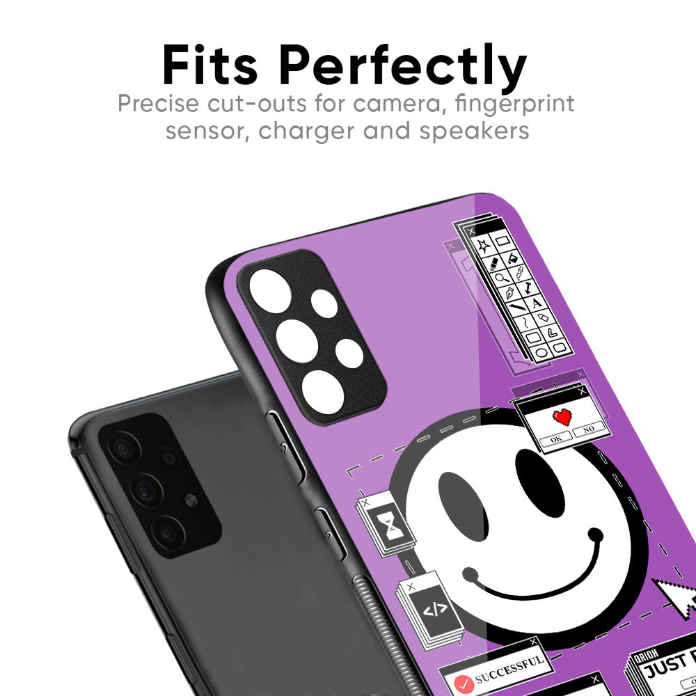Code with Smile Glass Case for Samsung Galaxy M56 5G