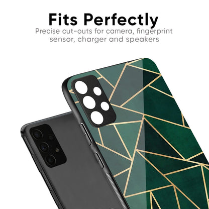 Abstract Green Glass Case For IQOO Z10R 5G